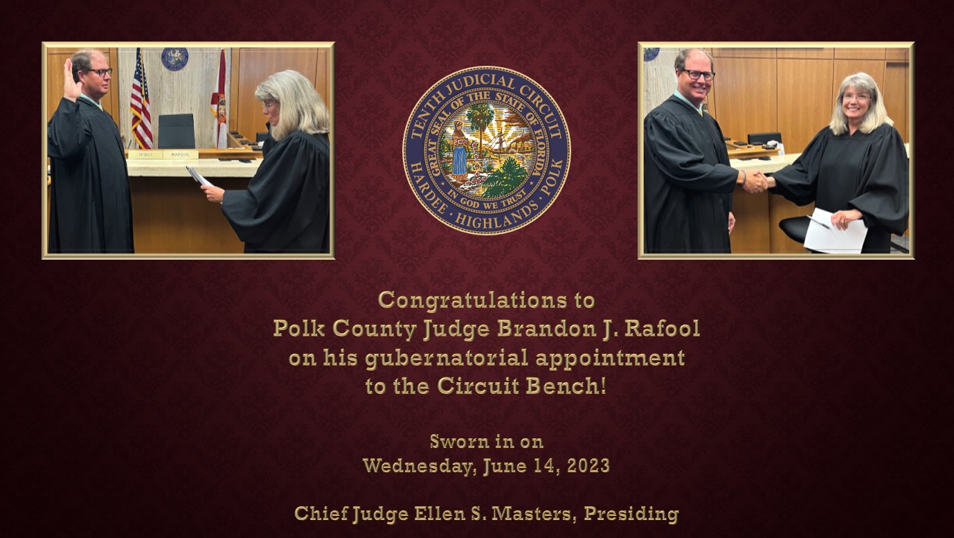 Circuit Judge Brandon J. Rafool Being Sworn in by 10th Circuit Chief Judge Ellen S. Masters